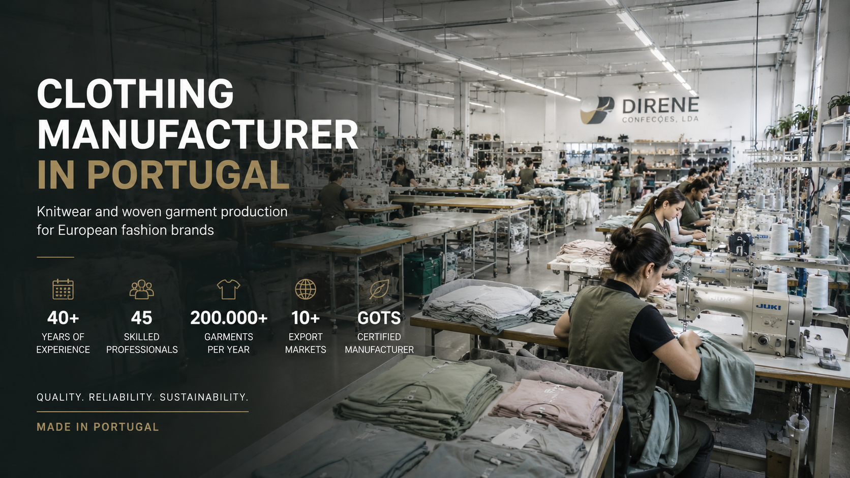 DIRENE Clothing Manufacturer Portugal